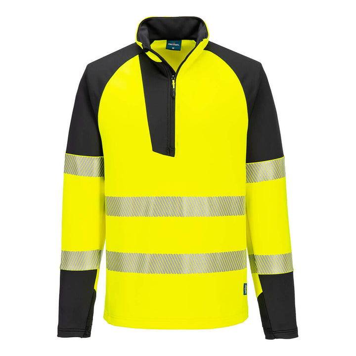 PW3 Hi-Vis 1/4 Zip Sweatshirt - Galben/Negru