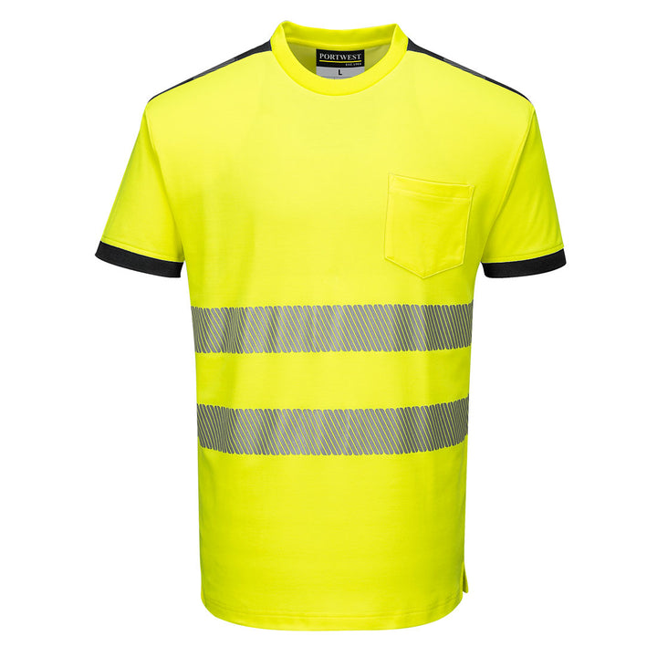 PW3 Tricou HiVis S/S - Galben/Negru