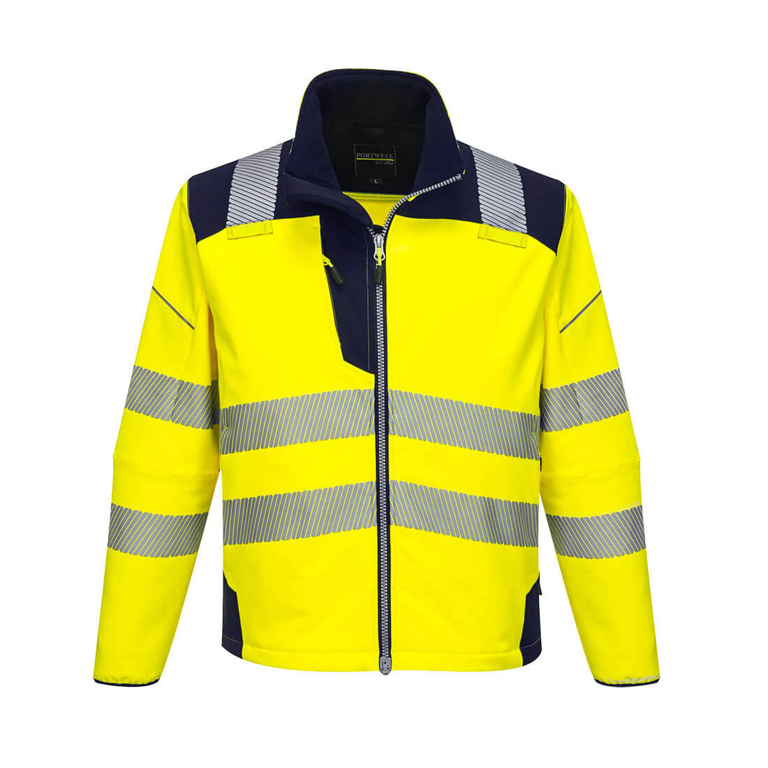 PW3 Jacheta Softshell Vision HiVis - Galben/Navy