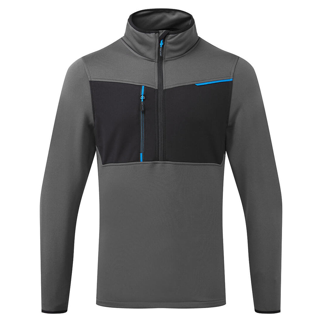 WX3 Jumătate Zip Tech Fleece - Gri metalic