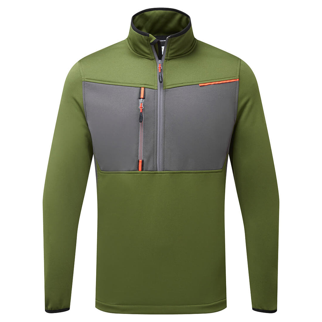 WX3 Jumătate Zip Tech Fleece - Verde Măsliniu