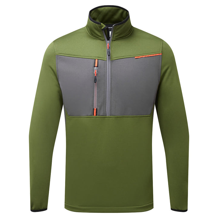WX3 Jumătate Zip Tech Fleece - Verde Măsliniu
