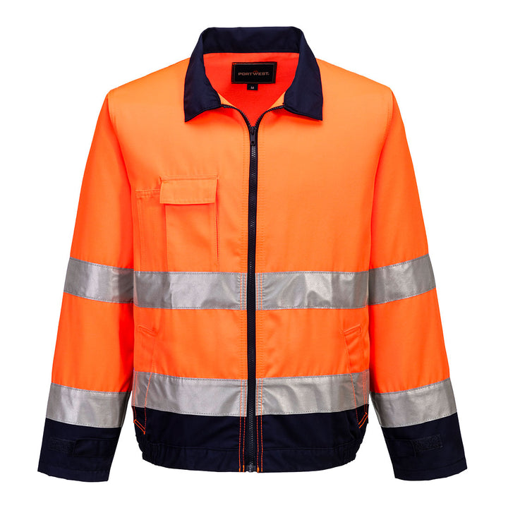 Jacheta Madrid HiVis - Portocaliu/Navy